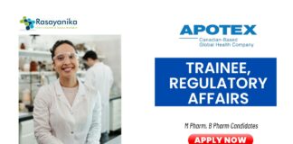Latest Pharma Jobs at Apotex Apply Now for Trainee Regulatory Affairs Position