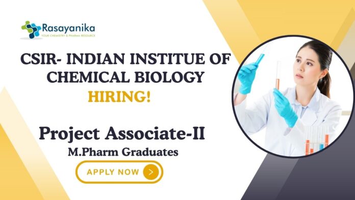 Latest Project Associate Jobs at IICB | M.Pharm Graduates Apply Now