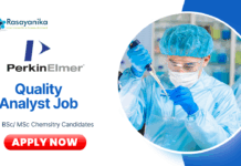 Latest QA Jobs at PerkinElmer | MSc Chemistry Candidates Apply Now