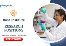 Latest Research Positions at Bose Institute | M Pharm Candidates Apply Now