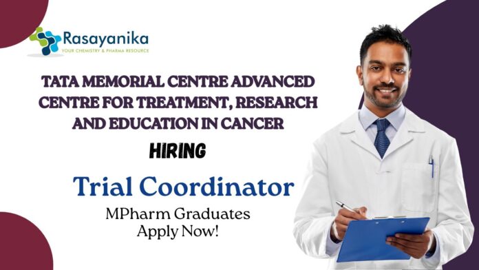MPharm Jobs at ACTREC | Apply Now For The Trial Coordinator Role