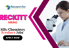MSc Chemistry Freshers Jobs at Reckitt | Apply Now for Regulatory Affairs & Safety Executive Role