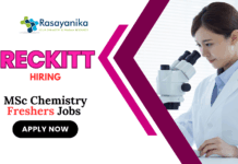 MSc Chemistry Freshers Jobs at Reckitt | Apply Now for Regulatory Affairs & Safety Executive Role