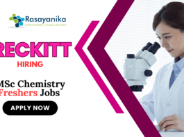 MSc Chemistry Freshers Jobs at Reckitt | Apply Now for Regulatory Affairs & Safety Executive Role