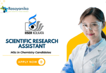 MSc Chemistry Jobs at IISER Kolkata | Apply Now for Scientific Research Assistant Role