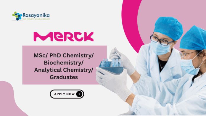 MSc Chemistry Jobs at Merck - Apply Now for the Assistant Quality Control Role 