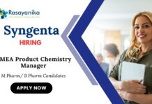 MSc Chemistry Jobs at Syngenta | Apply Now for AMEA Product Manager Role