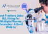 Govt Freshers Pharma Jobs at HLL - Attend Walk-In