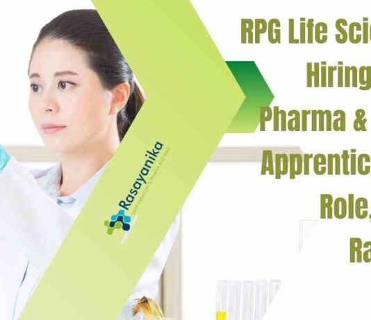 Freshers Pharma & Chem Job Vacancies at RPG Life Sciences Ltd