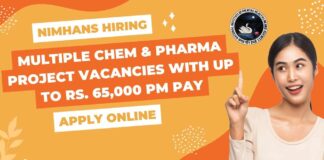MSc Biotech & Biochem Latest Jobs at NIMHANS