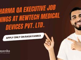 BPharma QA Job Vacancies at Newtech Medical Devices Pvt. Ltd.