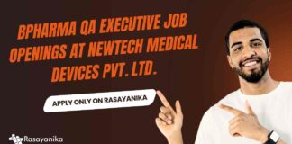 BPharma QA Job Vacancies at Newtech Medical Devices Pvt. Ltd.
