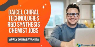 Chemist Job Openings at Daicel Chiral Technologies