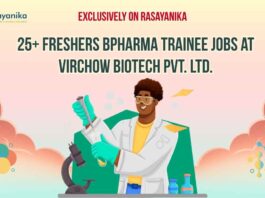 BPharma Freshers Job Vacancies