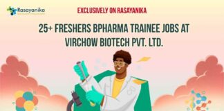 BPharma Freshers Job Vacancies
