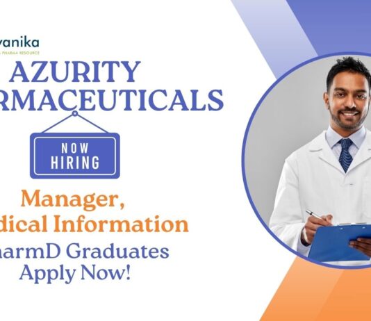 PharmD Jobs at Azurity Pharmaceuticals | Apply Now For The Manager, Medical Information Role