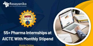 Pharma Internships at AICTE