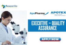 Pharma Jobs at ApoPharma Apply Now for Executive – Quality Assurance Role