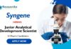 Pharma Jobs at Syngene Apply Now for Junior Analytical Development Scientist Role