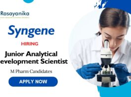 Pharma Jobs at Syngene Apply Now for Junior Analytical Development Scientist Role
