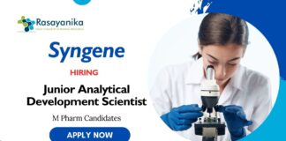 Pharma Jobs at Syngene Apply Now for Junior Analytical Development Scientist Role