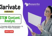 Pharma Jobs for Freshers at Clarivate Apply Now for the Associate  STEM Content Analyst Role