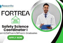 Pharmaceutical Career Jobs at Fortea | Apply Now For Safety Science Coordinator I Role