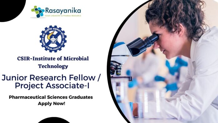 Pharmaceutical Sciences Jobs At CSIR | Apply Now For The Junior Research Fellow / Project Associate-I Role