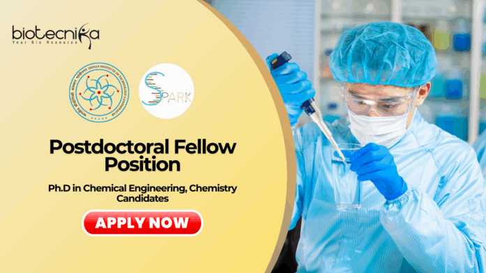 Postdoctoral Fellow at IIT Gandhinagar | PhD Chemical Engineering Candidates Apply Now