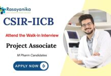 Project Associate Jobs at IICB | M Pharm Candidates Apply Now