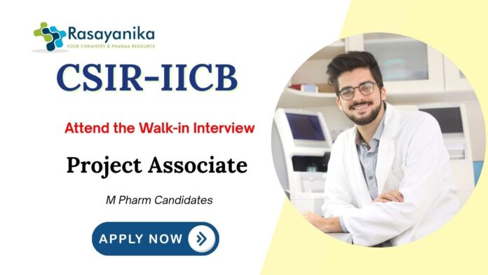 Project Associate Jobs at IICB | M Pharm Candidates Apply Now