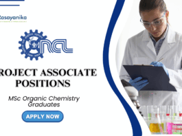 Project Associate Positions at CSIR-NCL - MSc Organic Chemistry Graduates Apply Online (1)