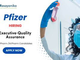 Quality Assurance Jobs at Pfizer | M Pharma Candidates Apply Now