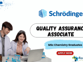 Quality Assurance Jobs at Schrodinger - MSc Chemistry Graduates Apply Online