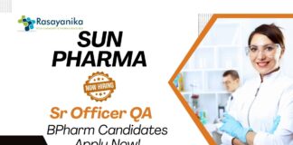 Quality Assurance Jobs at Sun Pharma | BPharm Candidates Apply Now for IPQA in API Role