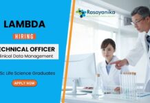 Pharmacology Job at Lambda | MSc Graduates Apply Now for the Technical Officer Role