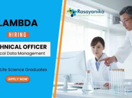 Pharmacology Job at Lambda | MSc Graduates Apply Now for the Technical Officer Role