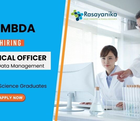Pharmacology Job at Lambda | MSc Graduates Apply Now for the Technical Officer Role