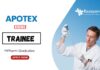 Pharma Jobs at Apotex | MPharm Graduates Apply Now for the Trainee Position