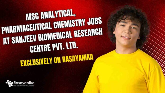 MSc Analytical & Pharmaceutical Chemistry Jobs