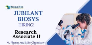 Research Associate Jobs at Jubilant Biosys | M. Pharm And MSc Chemistry Graduates Apply Now
