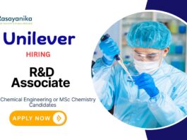 Research Associate Jobs at Unilever | MSc Chemistry Candidates Apply Now