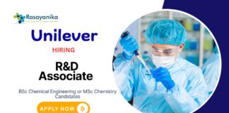Research Associate Jobs at Unilever | MSc Chemistry Candidates Apply Now