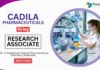 Research Associate Position at Cadila Pharmaceuticals MSc Graduates Apply Online
