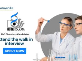 Research Associate Position at IISER Kolkata | Attend the Walk-in Interview