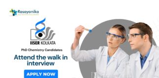 Research Associate Position at IISER Kolkata | Attend the Walk-in Interview