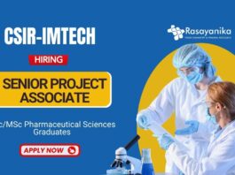 Research Job at CSIR-IMTECH Pharma Graduates Apply Now for the Senior Project Associate Position