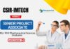 Research Jobs at CSIR-IMTECH MSc Graduates Apply Now for the Project Associate Position 