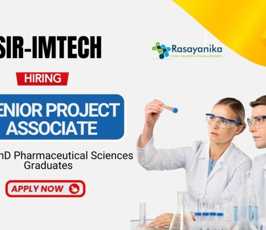 Research Jobs at CSIR-IMTECH MSc Graduates Apply Now for the Project Associate Position 