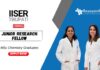 Research Jobs at IISER Tirupati MSc Chemistry Graduates Apply Now for the JRF Position